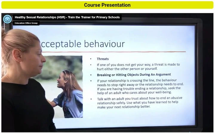 Healthy Sexual Relationships (HSR) – Train the Trainer for Primary Schools screenshot
